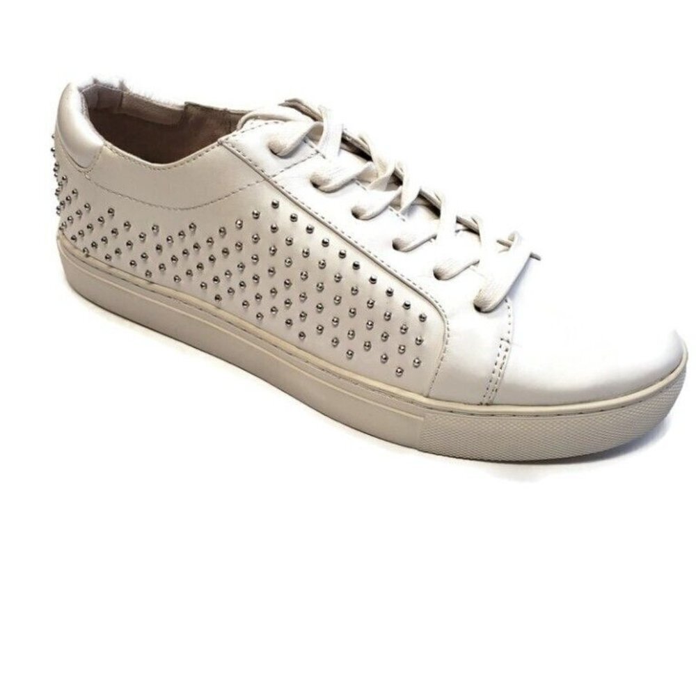 Kenneth Cole New York Womens 7.5 Kam 3 Fashion Sneakers Low Top Lace Up White